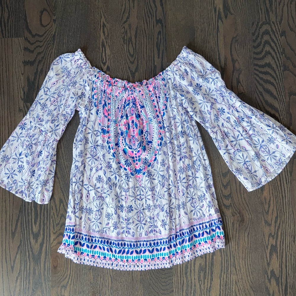 Lilly Pulitzer top with bell sleeves
